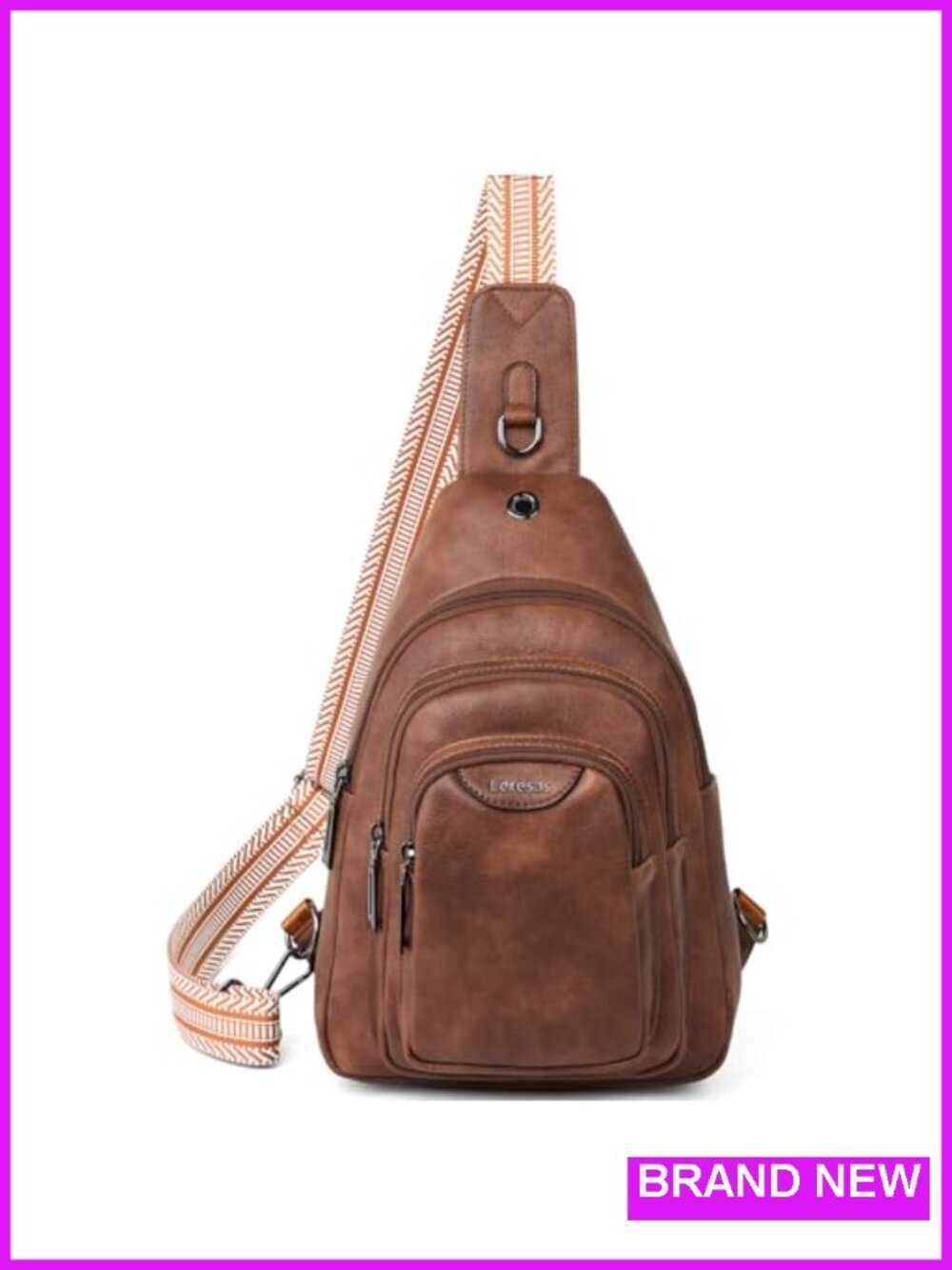 10L Crossbody Sling Bag Anti Theft Fanny Pack Belt Bag Faux Leather